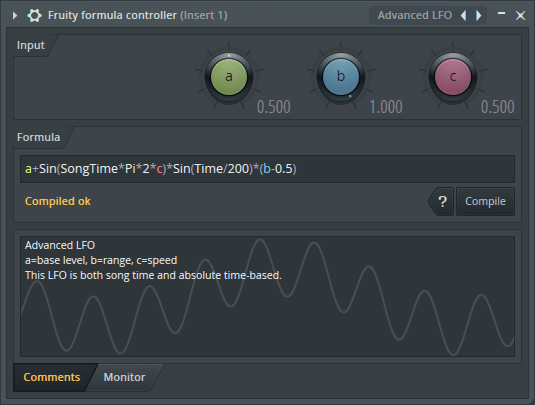 Fruity Formula Controller