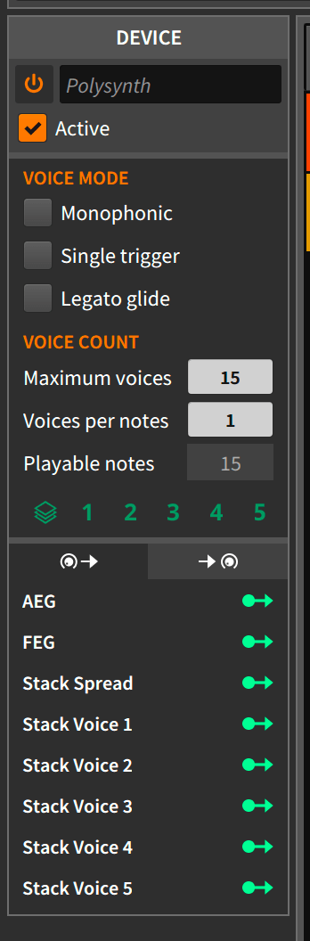 Voice Stacking and Device Panel