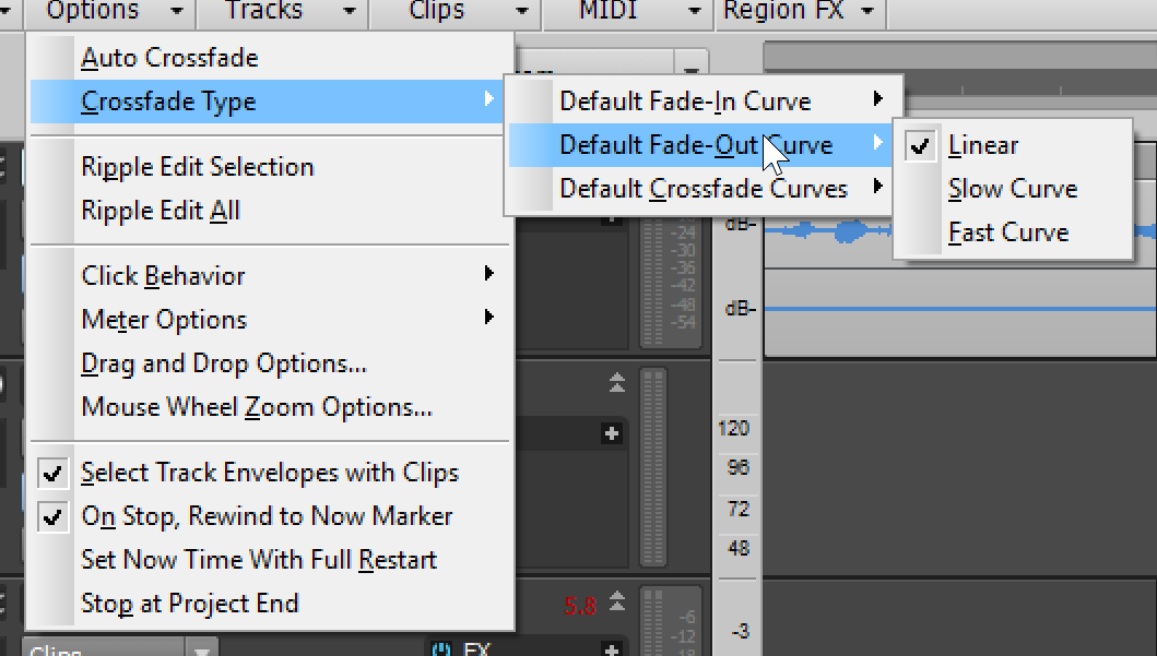 Crossfade tool... is nowhere