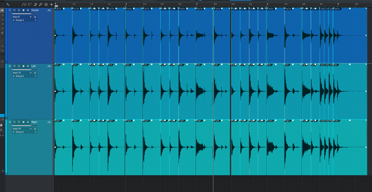 Split at transients and quantized