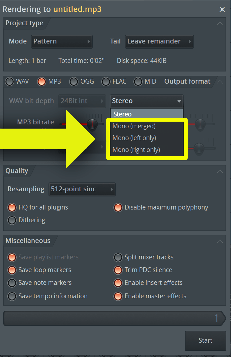 Mono Export in 3 forms