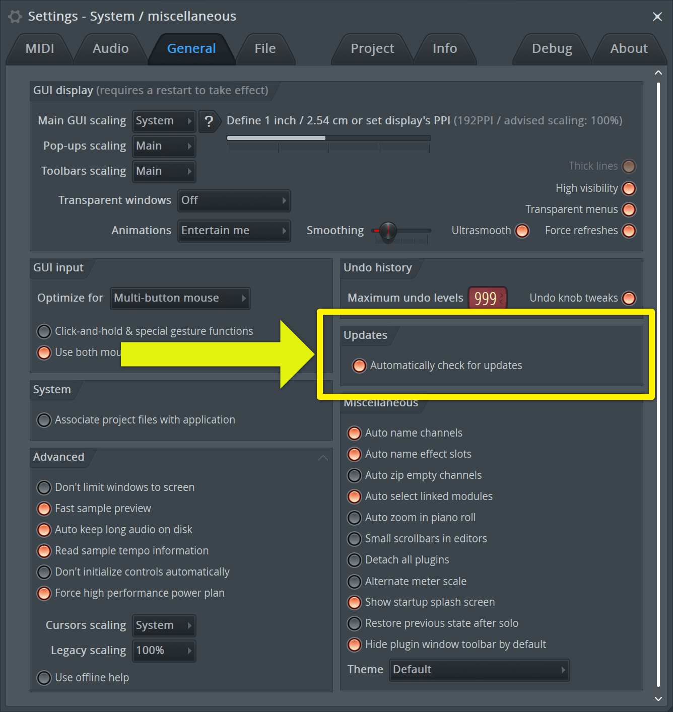 fl studio performance mode projects