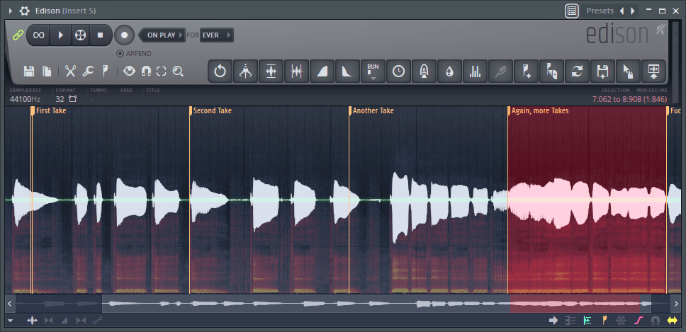 record in edison fruity loops 12