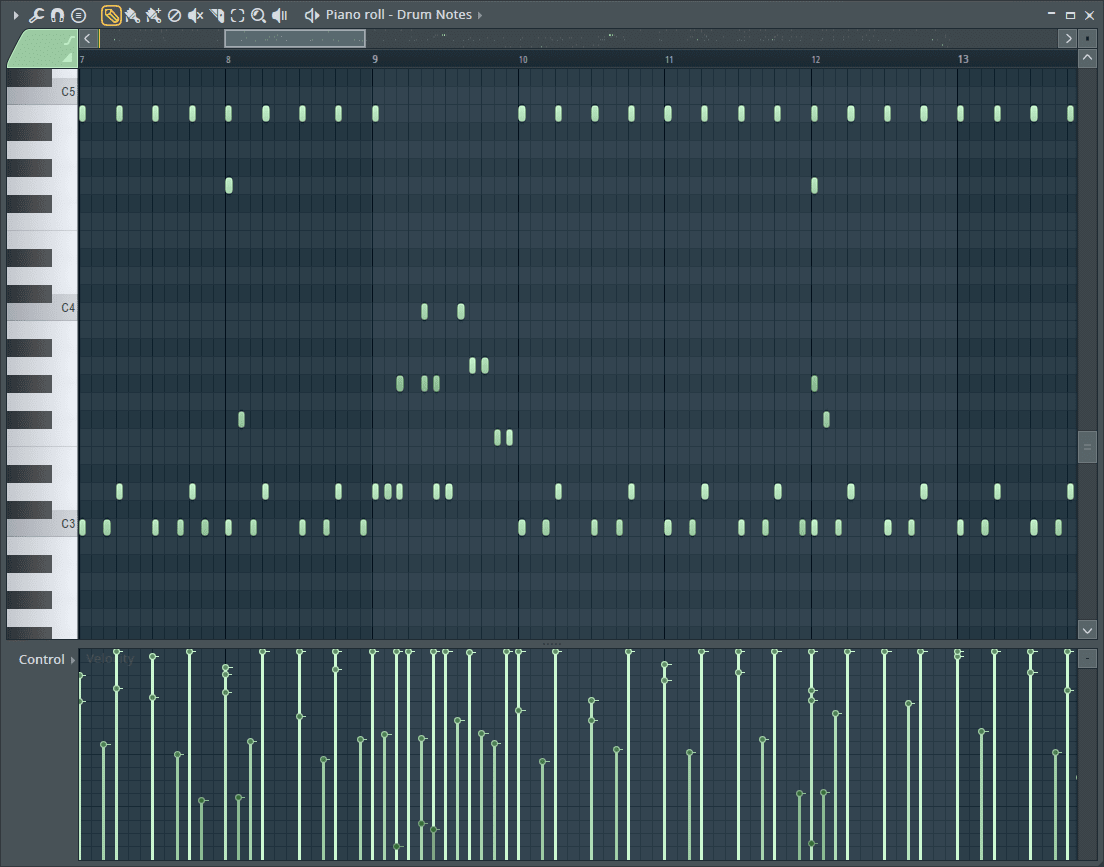 fl studio record piano roll