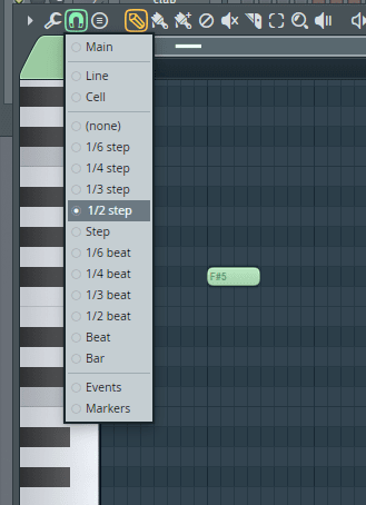 fl studio step editing mode