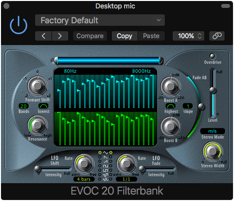 EVOC 20 Filterbank