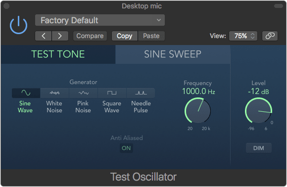 Test Oscillator