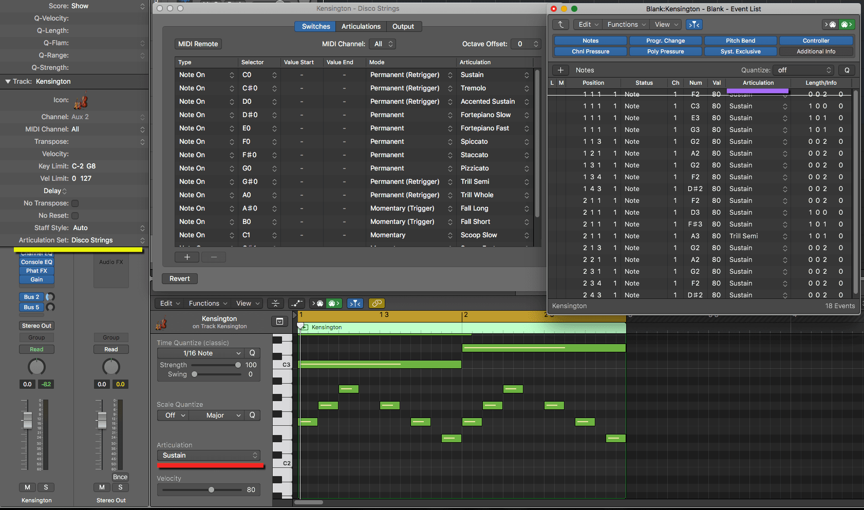 logic pro 10.4 articulation sets east west