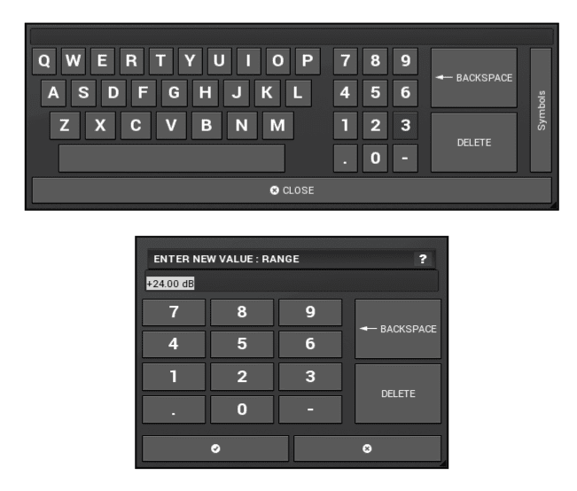 On screen keyboards