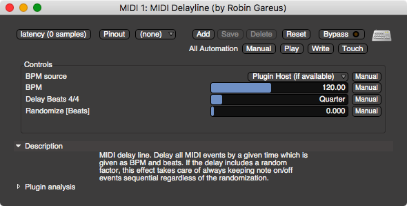 MIDI Delayline