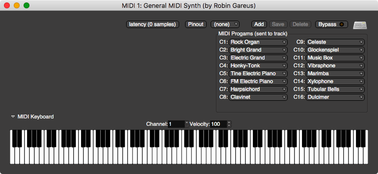 general midi keyboard