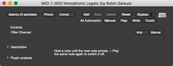 MIDI Monophonic Legato