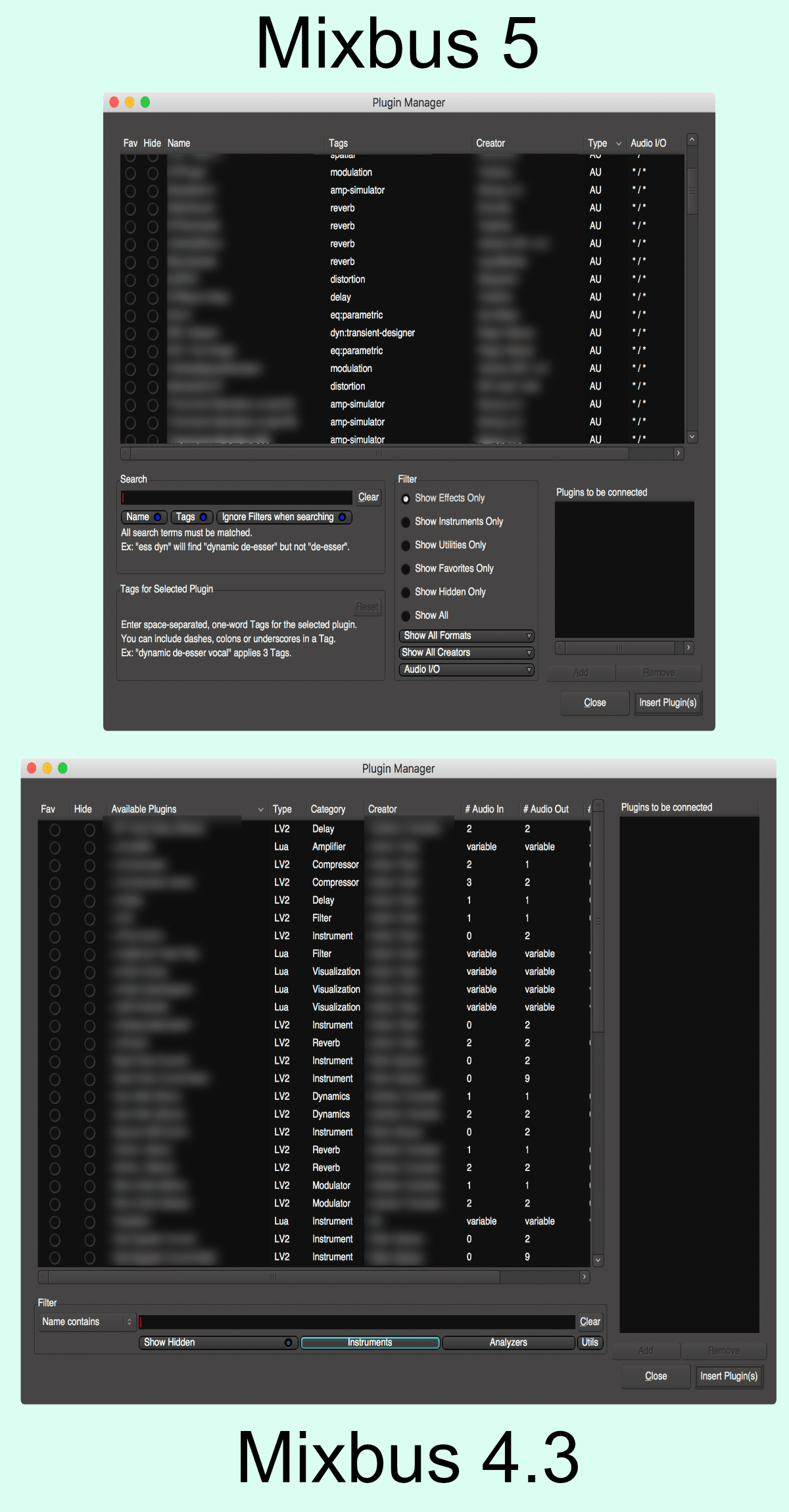 mixbus 32c color multiple tracks