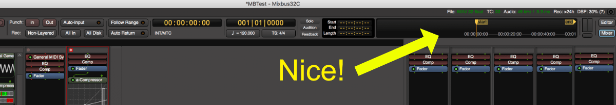 mixbus 32c quantize entire track