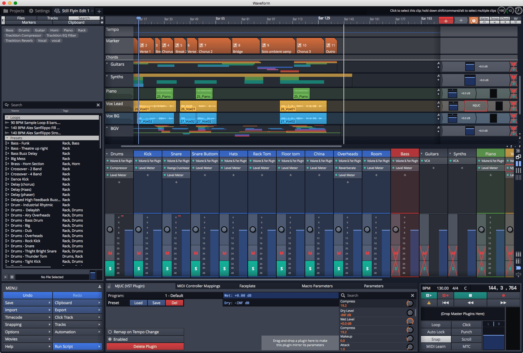 track waveform